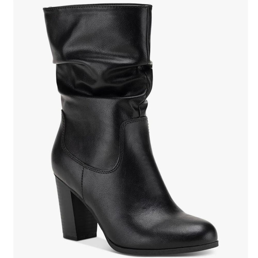 Style & Co. Womens Saraap Slouch Black Mid-Calf Boots 11 Medium NWOT